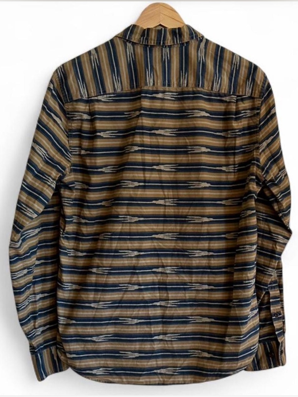 L.L. Bean Signature Southwestern Ikat Shirt Oversized Boyfriend Fit (Men’s M) - Picture 3 of 8